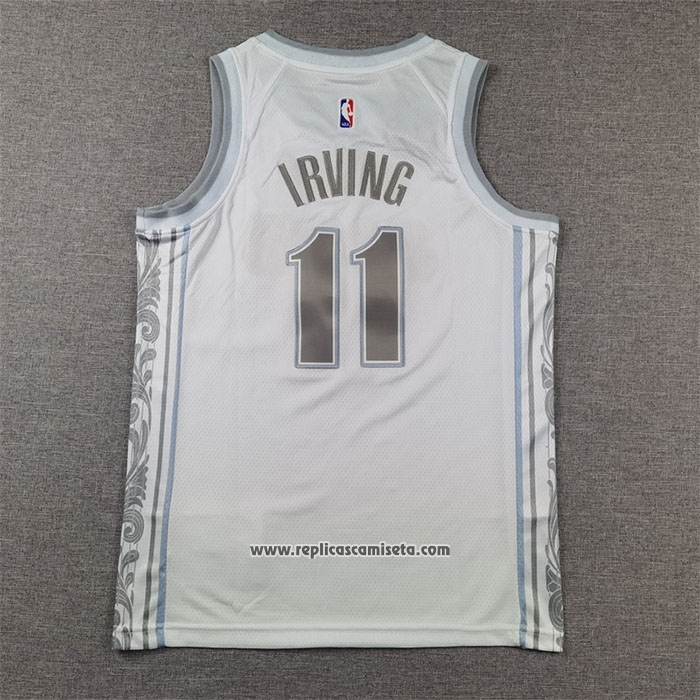 Camiseta Nino Dallas Mavericks Kyrie Irving #11 Ciudad 2024-25 Blanco